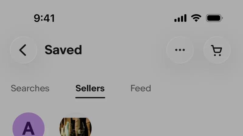 Favorite & Pin — eBay, E-commerce UI