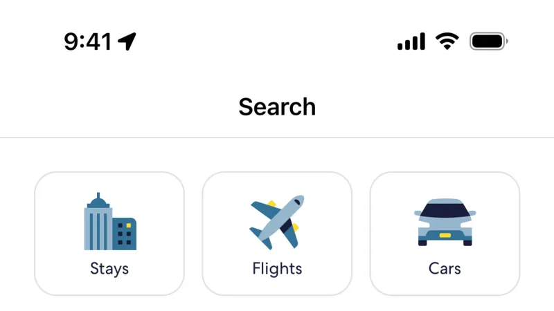 Expedia — Travel, интерфейс, скриншот 1/338