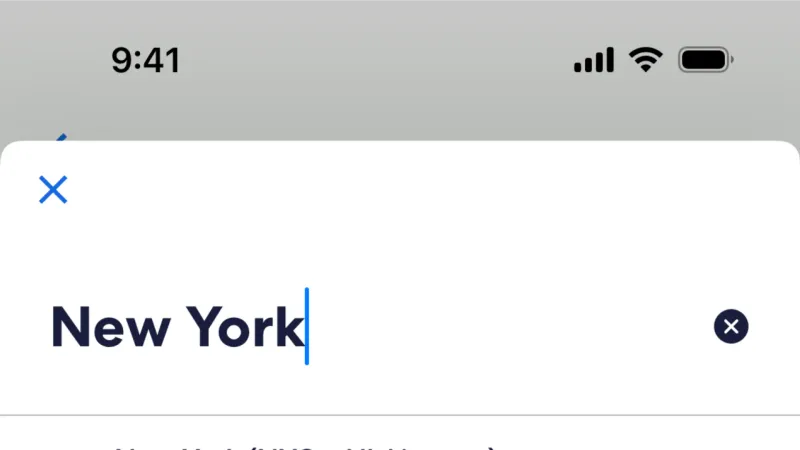 Search Bar — Expedia, Travel UI