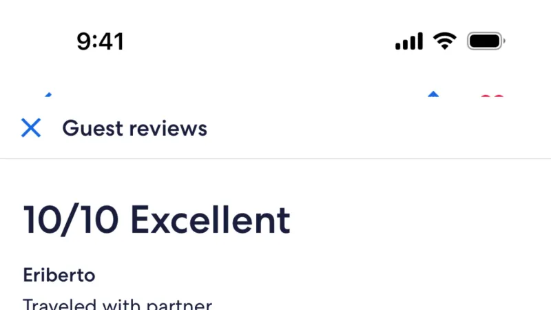 Reviews & Ratings — Expedia, Travel UI