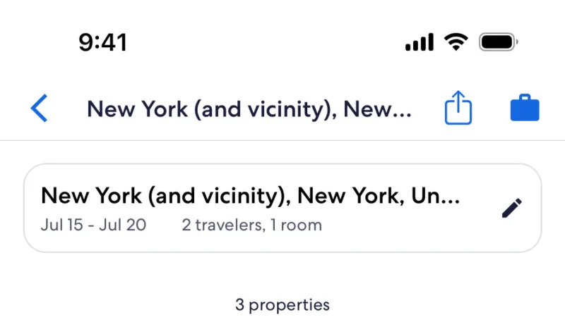 Floating Action Button — Expedia, Travel UI