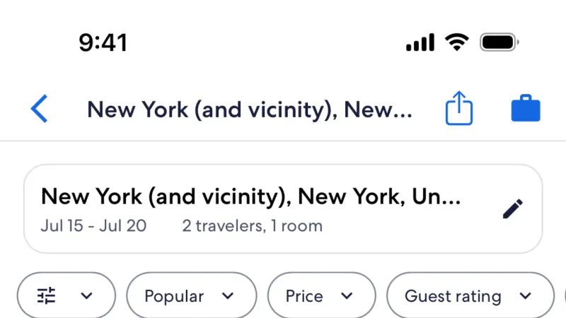 Thumbnail — Expedia, Travel UI