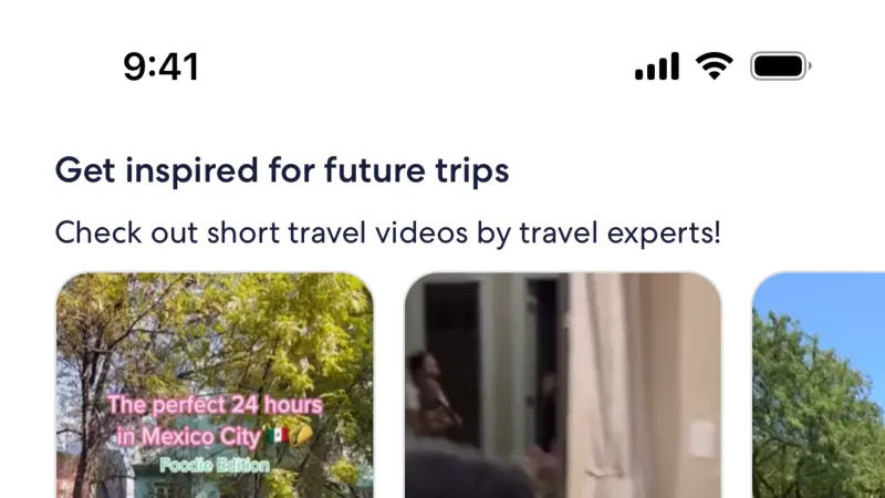 Home — Expedia, Travel UI