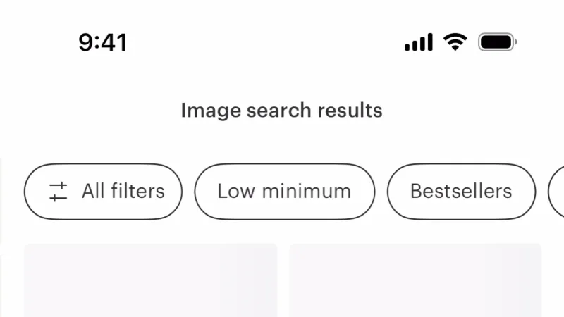 Skeleton — Faire Wholesale, E-commerce UI