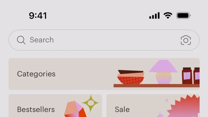 Action Option — Faire Wholesale, E-commerce UI