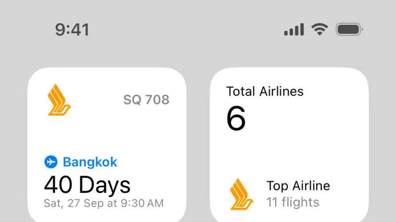 Flighty — Widgets, скриншот 12/139