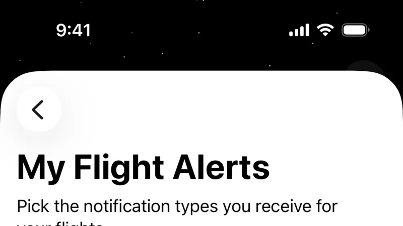 Settings & Preferences — Flighty, Travel UI