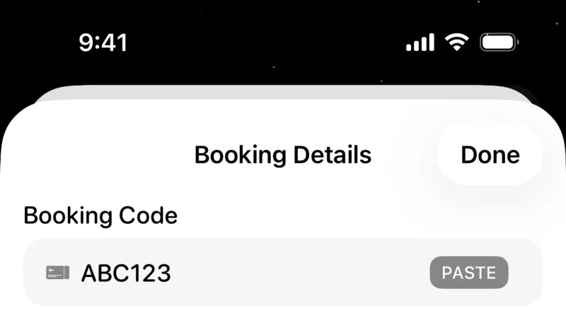 Select — Flighty, Travel UI