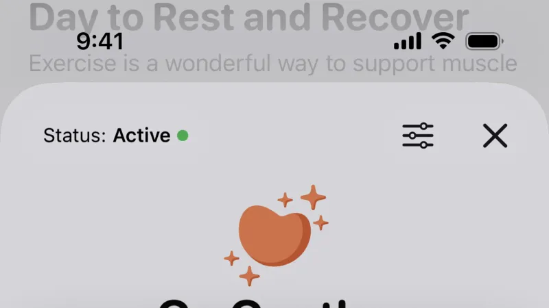 Radio Button — Gentler Streak, Health UI