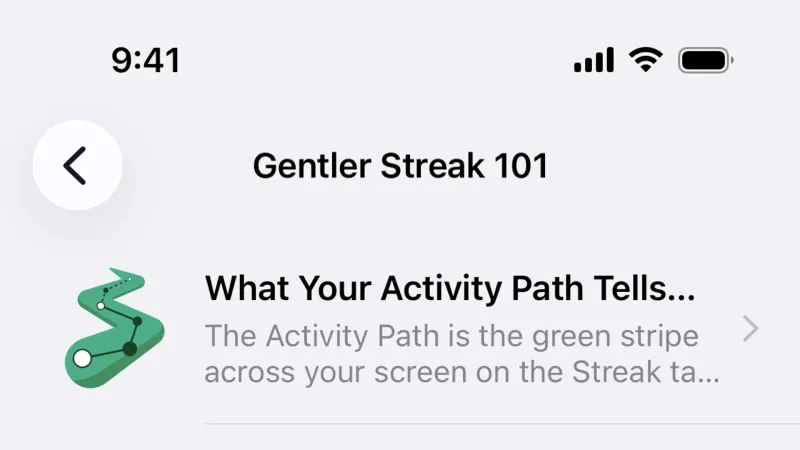Help & Support — Gentler Streak, Health UI