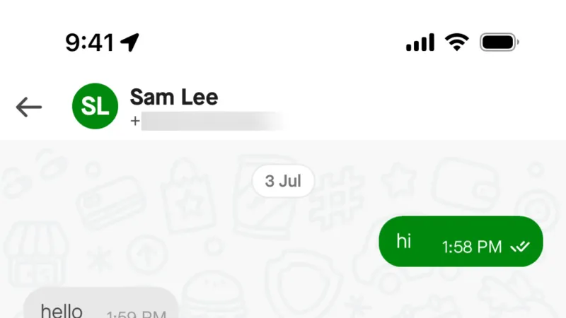 Chat Detail — Gojek, SaaS UI