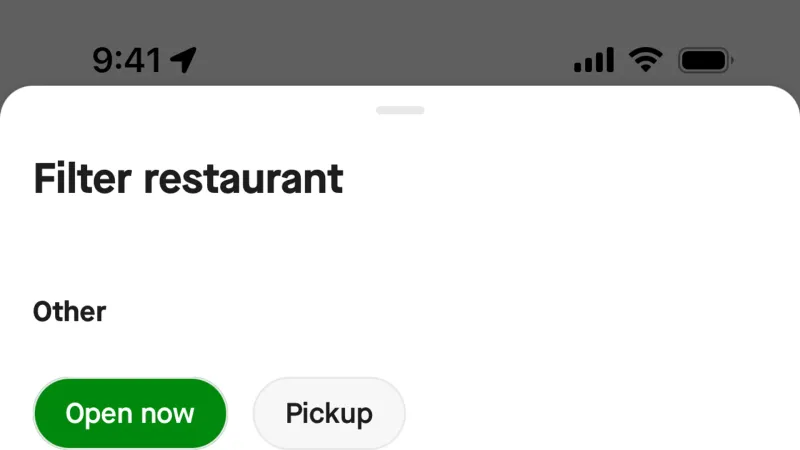 Filter & Sort — Gojek, SaaS UI