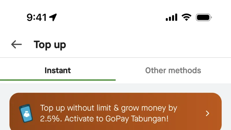 Banner — Gojek, SaaS UI