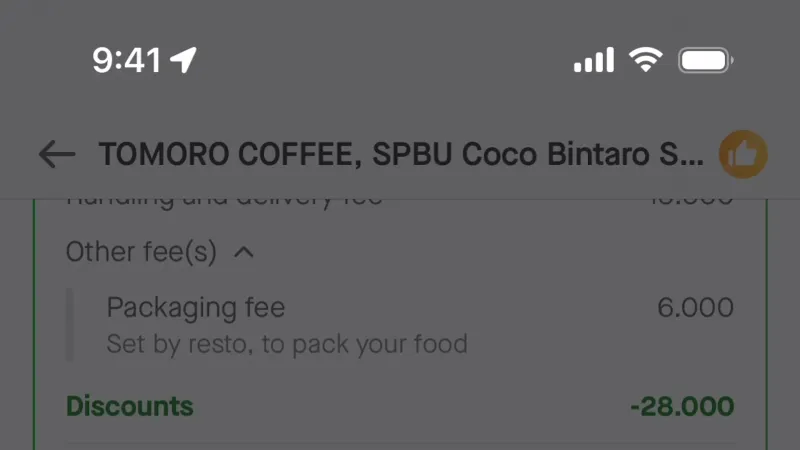 Confirmation — Gojek, SaaS UI