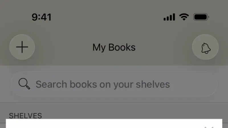 Dialog — Goodreads, Social UI