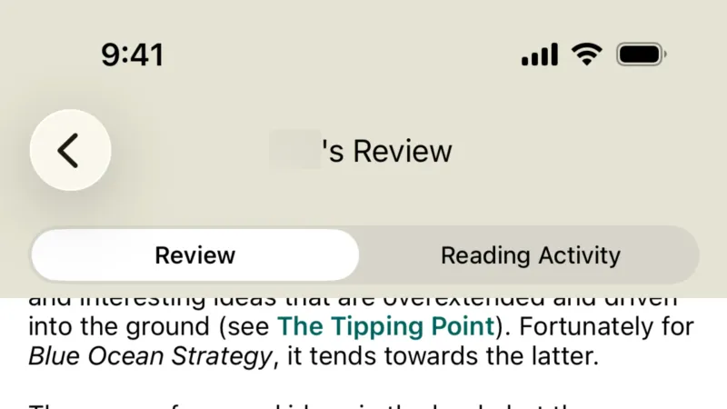 Comments — Goodreads, Social UI
