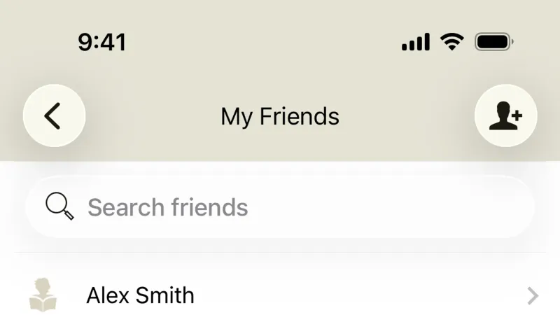 Followers & Following — Goodreads, Social UI