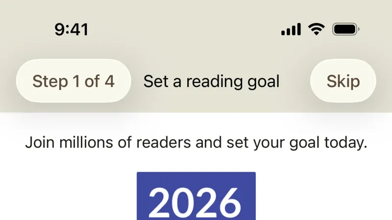 Text Field — Goodreads, Social UI