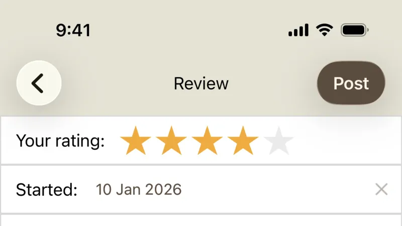Reviews & Ratings — Goodreads, Social UI