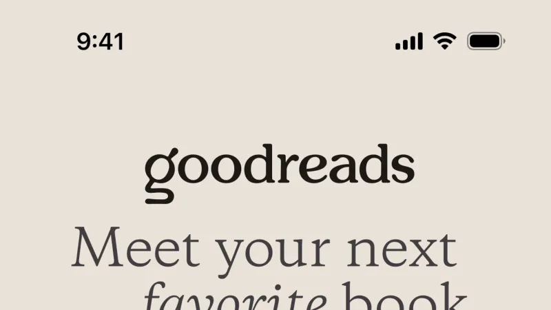 Welcome & Get Started — Goodreads, Social UI
