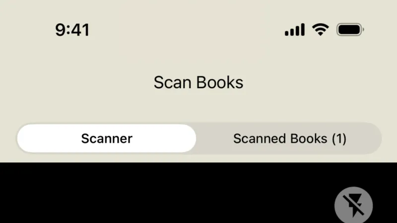 Camera & Scanner — Goodreads, Social UI