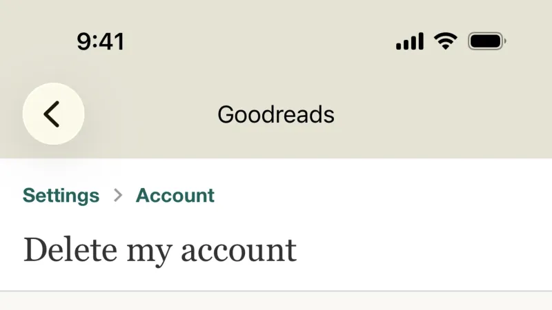 Switch — Goodreads, Social UI