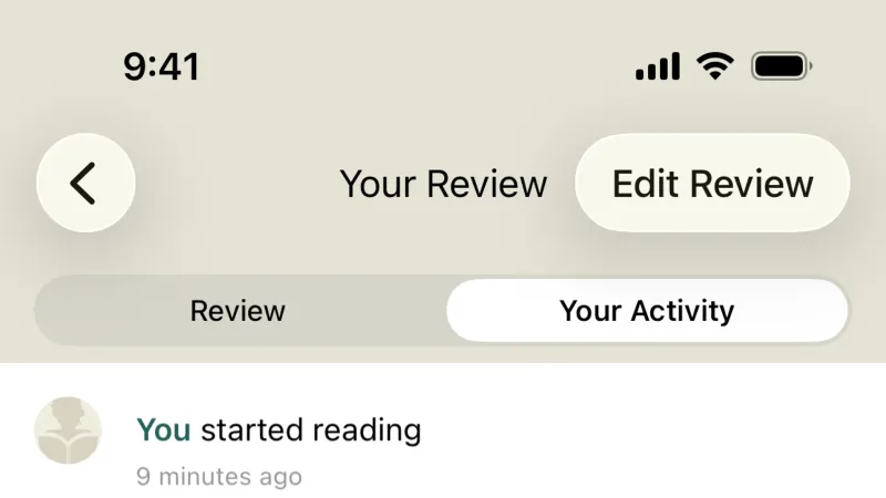 Timeline & History — Goodreads, Social UI
