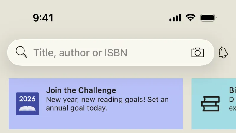 Stacked List — Goodreads, Social UI