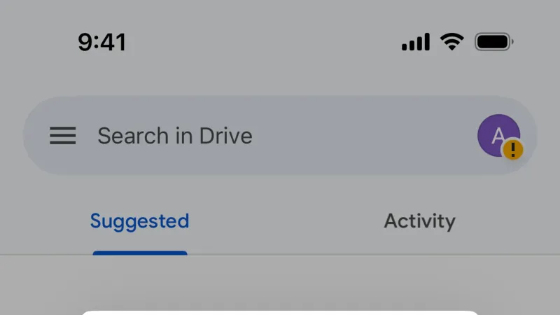 Dialog — Google Drive, Productivity UI