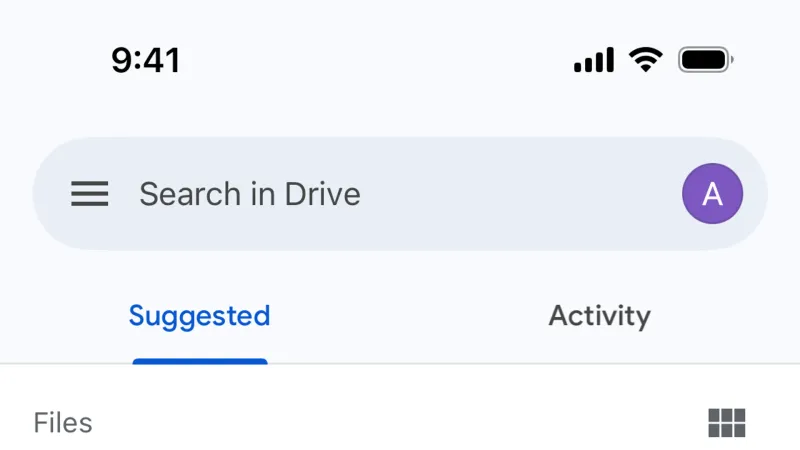 Floating Action Button — Google Drive, Productivity UI