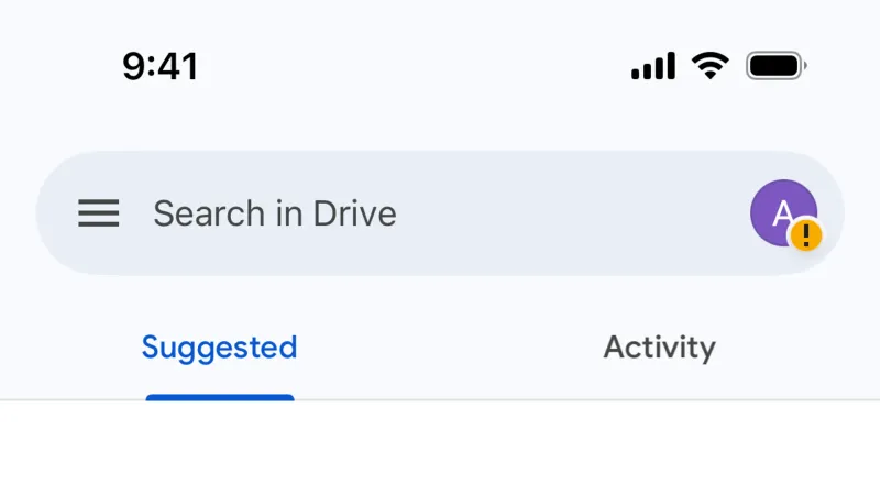Drawer — Google Drive, Productivity UI