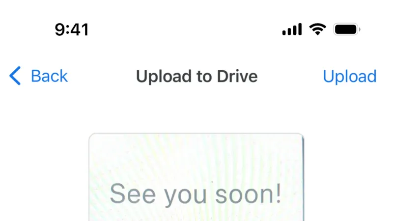 Upload & Download — Google Drive, Productivity UI