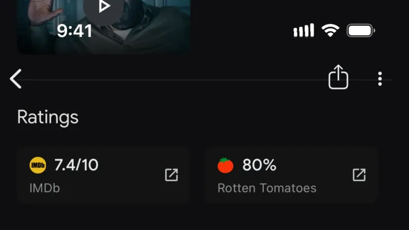 Divider — Google TV, Entertainment UI