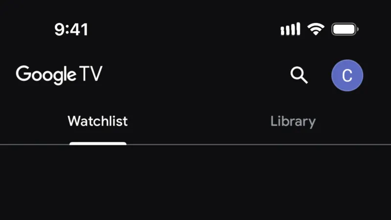 Bookmarks & Collections — Google TV, Entertainment UI