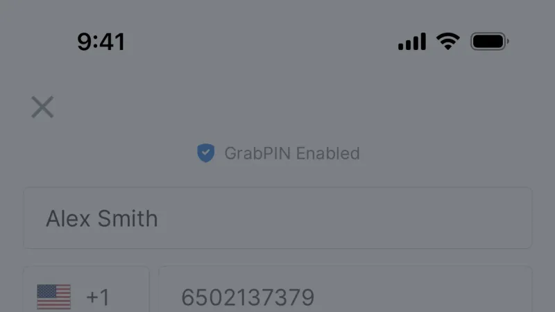 Dialog — Grab, SaaS UI