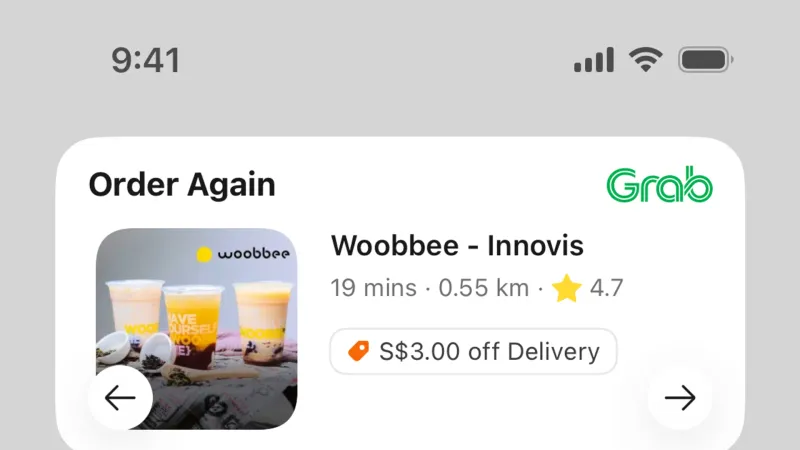 Widgets — Grab, SaaS UI