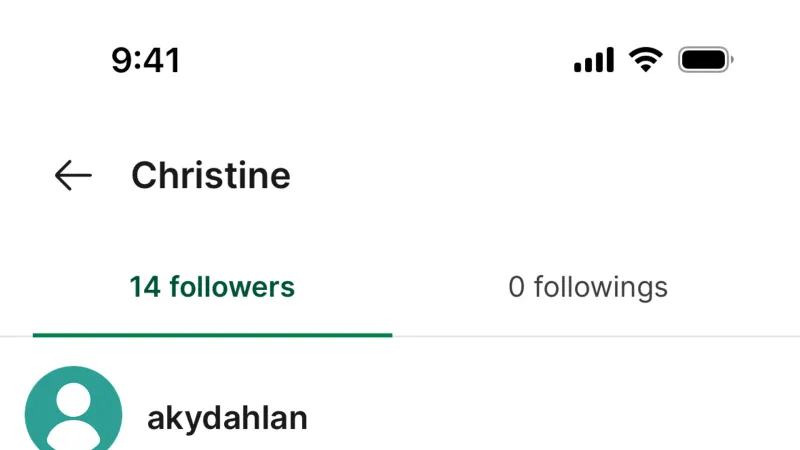 Followers & Following — Grab, SaaS UI
