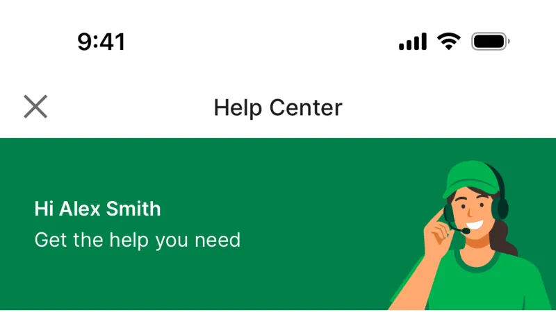 Help & Support — Grab, SaaS UI