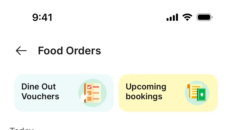 Order History — Grab, SaaS UI