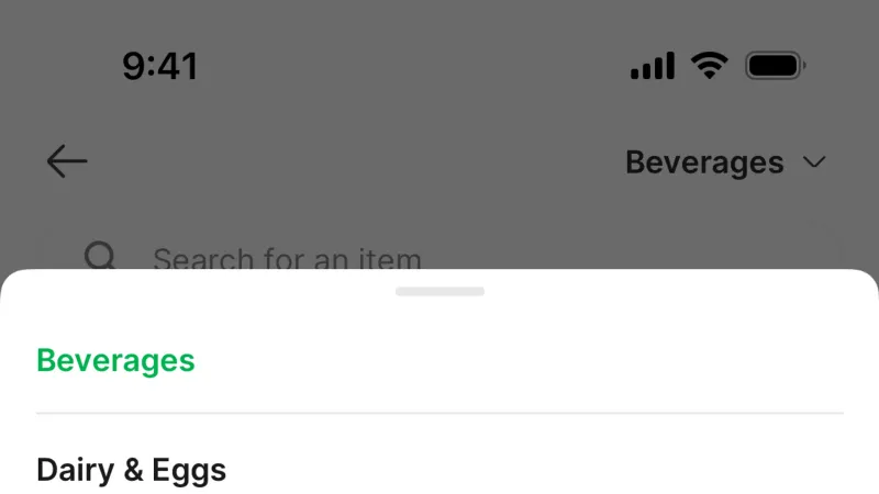 Filter & Sort — Grab, SaaS UI