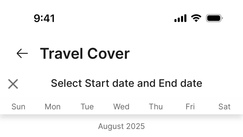 Date Picker — Grab, SaaS UI