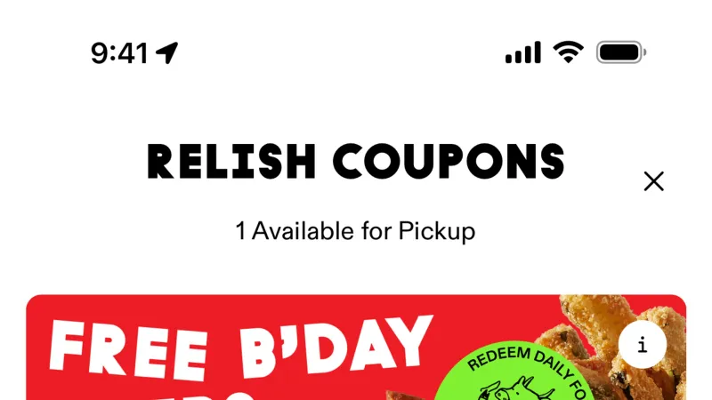 Promotions & Rewards — Grill'd, Food & Drink UI