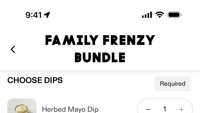 Stacked List — Grill'd, Food & Drink UI