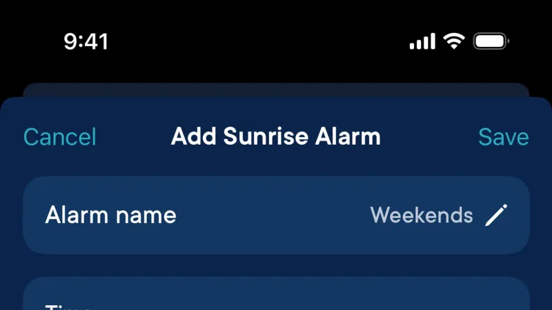 Schedule — Hatch Sleep, Health UI