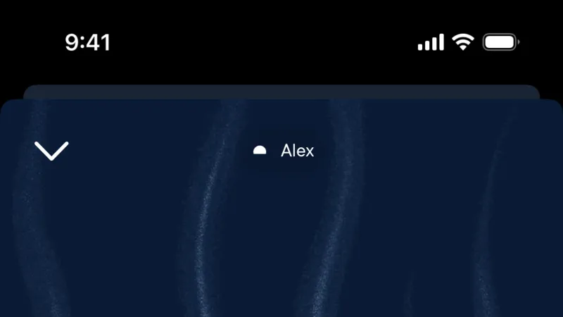 Audio Player — Hatch Sleep, Health UI