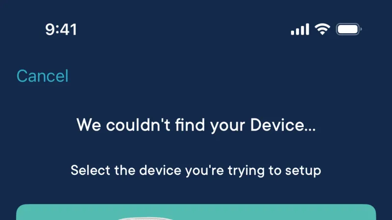 Error — Hatch Sleep, Health UI