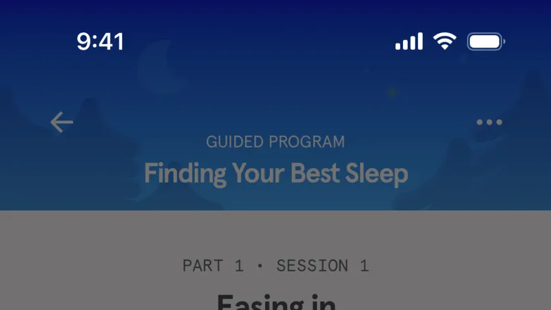 Action Option — Headspace, Health UI