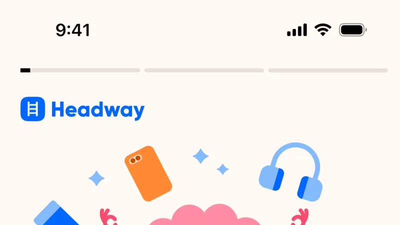 Welcome & Get Started — Headway, Education UI