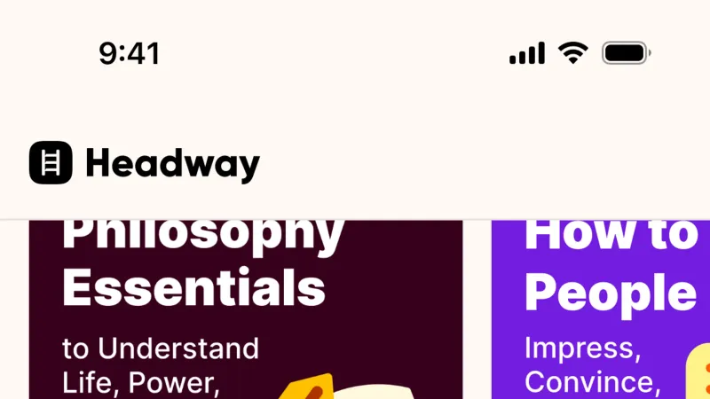 Home — Headway, Education UI