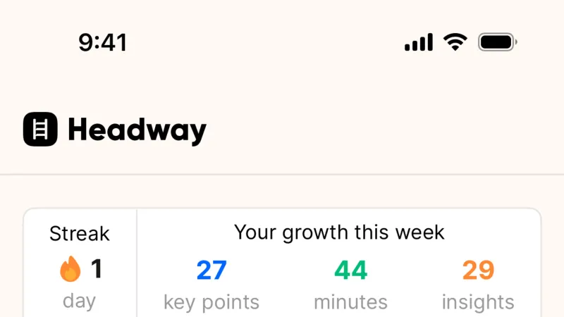 Floating Action Button — Headway, Education UI